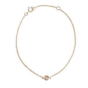 Marrin Costello Soleil 14Kt Gold Plated and Topaz Bracelet pouch Dainty Simple